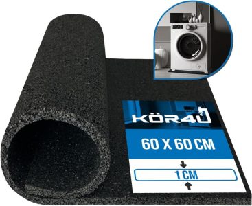 kör4u Premium Antivibrationsmatte 60x60x1cm - Die perfekte Schallschutzmatte für deine Haushaltsgeräte