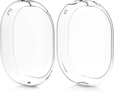 kwmobile TPU Silikon Cover für Apple AirPods Max - Transparente Kopfhörer Schutzhülle