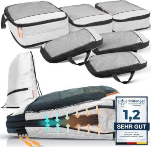 LOONARA Travel Compression Packing Cubes Set - Mehr Platz für Ihr Gepäck