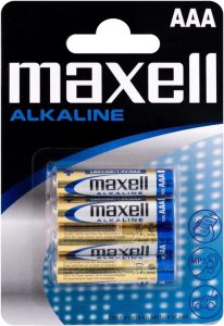 Maxell LR03 AAA Micro Alkaline Batterien 4er Pack - langlebig und zuverlässig für Alltagsgeräte