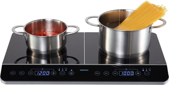 MEDION MD 15324 Doppel-Induktionskochplatte, 3500 Watt - Effizient und sicher kochen