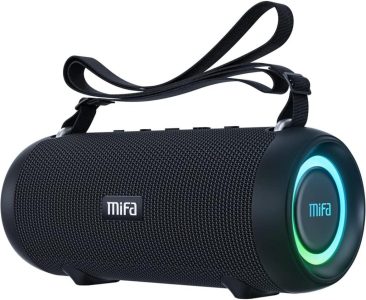 MIFA A90 Bluetooth Lautsprecher 60W kabellos IPX7 wasserdicht mit RGB-LED-Licht