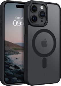 Minesk Mattmag Series: Ultra Starke Silikonhülle für iPhone 12 Pro Max - Schwarz