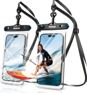 Mojimdo Wasserdichte Handyhülle - IPX8 Unterwasser Handytasche für iPhone und Samsung - 2er Pack