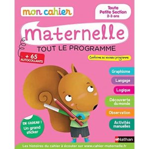 Mon cahier maternelle Toute Petite Section 2-3 ans: Der ideale Start in die Schule