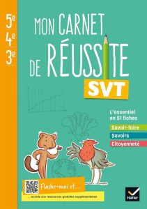 Mon carnet de réussite SVT 5e 4e 3e - Ed 2021 - Carnet élève: Cahier de l'élève - Dein Weg zum Erfolg