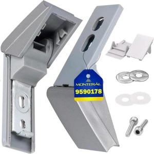 Set Scharniere für Türgriff Kühlschrank für Liebherr 9590178 9590124 - Langlebige Qualität mit 10 Jahren Garantie von MONTERAL