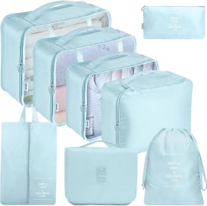 MURISE 8 Teilige Packing Cubes: Dein ultimativer Koffer Organizer für effizientes Packen