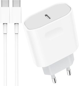 Nanaisse USB C Ladegerät für iPhone und Galaxy - 30W Schnellladegerät mit 2M Kabel