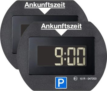 Needit 2X Park Lite Elektronische Parkscheibe - Digitale Parkuhr in Schwarz