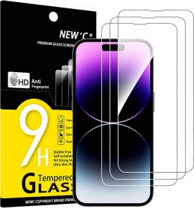 NEW'C Panzer Schutz Glas für iPhone 14 Pro Max (6,7 Zoll): Schutz für dein Smartphone