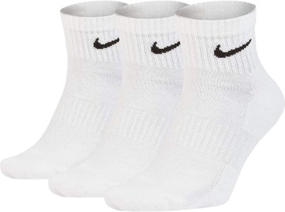 Nike Herren Everyday Cushion Ankle Socken, 3er Pack in Weiß