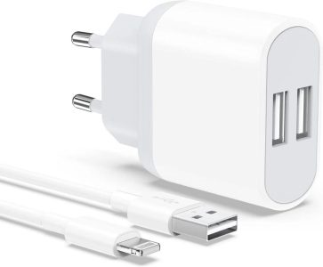 Nisiyama Ladekabel iPhone, USB Ladegerät und Kabel 2M 5V 2.1A - Ihr zuverlässiger Begleiter für unterwegs