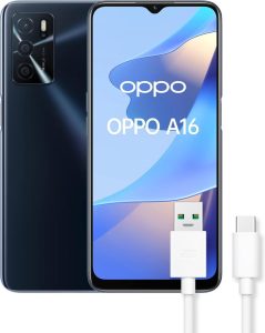 OPPO A16 3GB/32GB Negro (Crystal Black) Dual SIM CPH2269 - Leistungsstarkes Smartphone für alle Träger