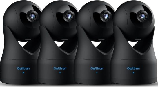 owltron Überwachungskamera Innen 4 Stück, 1080P WLAN Kamera mit Nachtsicht und Zwei-Wege-Audio