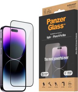 PanzerGlass™ Clear Glass Displayschutz für iPhone 14 Pro Max - Ultra klarer, starker Schutz mit Anti-Fingerprint Beschichtung