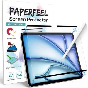 PAPERFEEL Magnetische Schutzfolie für iPad Air 11 2024 M2 - Matt und Perfekt zum Schreiben und Zeichnen