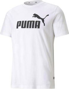 PUMA Herren ESS Logo Tee T-shirt (1er Pack) L Puma White