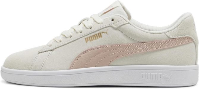 PUMA Unisex Smash 3.0 Sneaker in Warm White Rose Quartz Puma White, EU 46