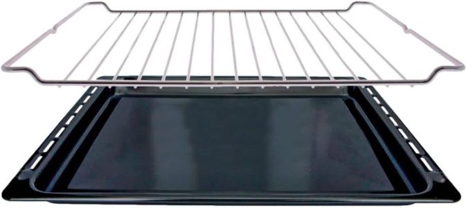 Recamania Teka Grillrost und Backblech 370 x 460 mm - Das perfekte Set für deinen Backofen