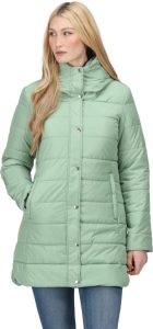 Regatta Damen Pamelina Baffled/Quilted Jackets 20 Basil - Stilvolle und warme Winterjacke