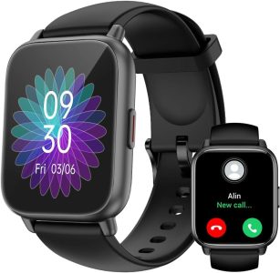 RUIMEN Smartwatch für Damen und Herren mit Telefonfunktion und umfangreichen Fitnessfunktionen