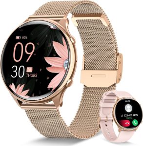 RUXINGX Smartwatch Damen in Roségold: Der ideale Fitness- und Gesundheitspartner