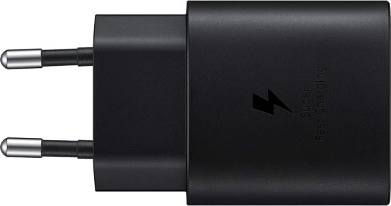 Samsung USB-C-Ladegerät 25W - Ultraschnelles Original-Ladegerät ohne Kabel in Schwarz