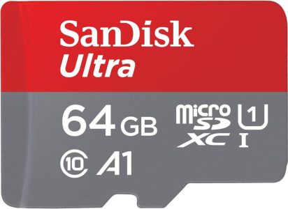 SanDisk Ultra Android microSDXC UHS-I Speicherkarte 64 GB + Adapter für optimale Leistung