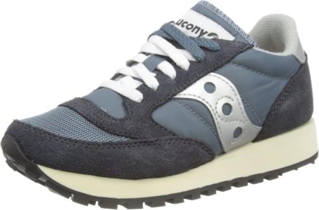 Saucony Jazz Original Vintage Herren Sportschuhe in Blau Navy Silver, EU 43