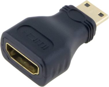 SeKi HDMI Adapter HDMI A Buchse auf Mini HDMI Typ C Stecker - Schwarz