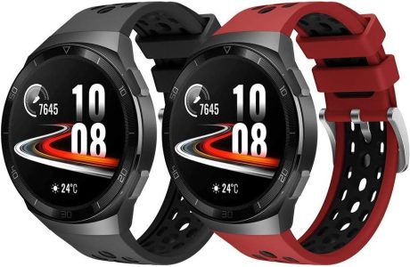 Songsier Armband für Huawei Watch GT2e - Sportliches, wasserdichtes Ersatzarmband aus weichem Silikon