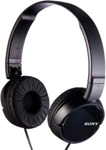 Sony MDR-ZX110 faltbarer Bügelkopfhörer in Schwarz - Tragbarer Soundgenuss mit Stil