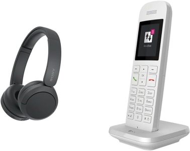 Sony WH-CH520 Kabellose Bluetooth-Kopfhörer & Telekom Speedphone 12 Bundle: High-End-Audio und Kommunikation in einem Paket