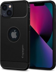 Spigen Rugged Armor Hülle - Perfekter Schutz für dein iPhone 13 in Matte Black