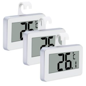 Digitales Wasserdichtes Kühlschrankthermometer von Suplong mit LCD-Anzeige - Perfekt für Innen/Außen/Home/Restaurants/Bars/Cafés