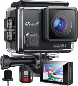 Surfola Action Cam 4K - Deine robuste Unterwasserkamera für atemberaubende Aufnahmen