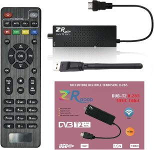 TDT HD Decoder mit HDMI, DVB T2 H265, Scart, FHD 1080p und WLAN-Unterstützung