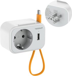 TESSAN Reiseadapter USA mit USB C Kabel - Dein zuverlässiger Begleiter auf Reisen