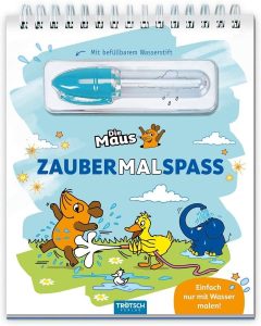 Trötsch Die Maus Zaubermalspaß mit Wasserstift: Einzigartiger Malblock für unendlichen Malspaß