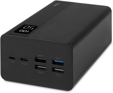 ttec ReCharger Mega LCD 50.000mAh PD 20W Tragbares Schnellladegerät, Powerbank