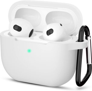 Uruchi Schutzhülle für Apple AirPods 3rd Gen - Weiches Silikon und Vollständiger Schutz