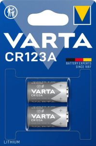 VARTA Batterien CR123A Lithium Rundzelle - 2 Stück für Hochleistungs-Kleingeräte