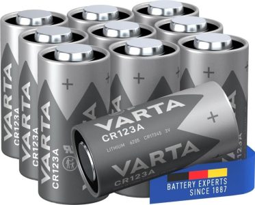 VARTA CR123A Lithium Rundzellen Batterien - Packung mit 10 Stück