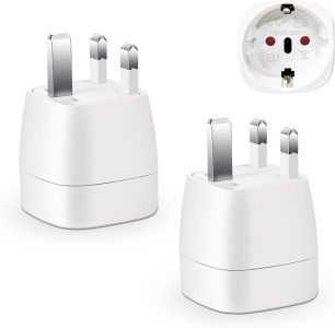 Vutizal Reiseadapter 2er Pack, Typ G Adapter England Deutschland - Dein unverzichtbarer Reisebegleiter