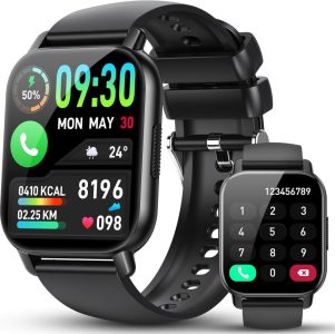 WeurGhy Y6 Smartwatch mit Telefonfunktion, 110+ Sportmodi und IP68 Wasserdicht - Ihr idealer Fitnessbegleiter