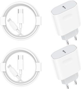 Wsehnga 20W 4-Pack Schnellladekabel und 2M Schnellladegerät für iPhone und andere Modelle