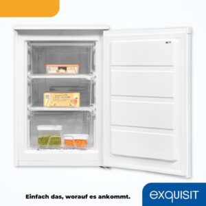 Exquisit Gefrierschrank GS80-031E in Weiß: Kompakt und Energieeffizient