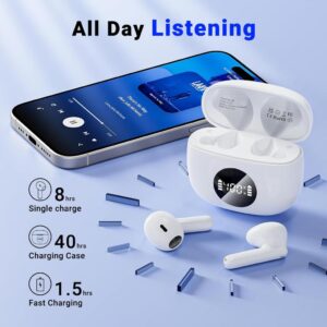 Godyse Bluetooth Kopfhörer 5.3 In Ear - Weiß