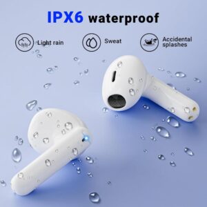 Godyse Bluetooth Kopfhörer 5.3 In Ear - Weiß